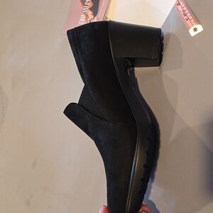 Dream Pairs, Black Suede, Heeled Loafer, Size 9.5